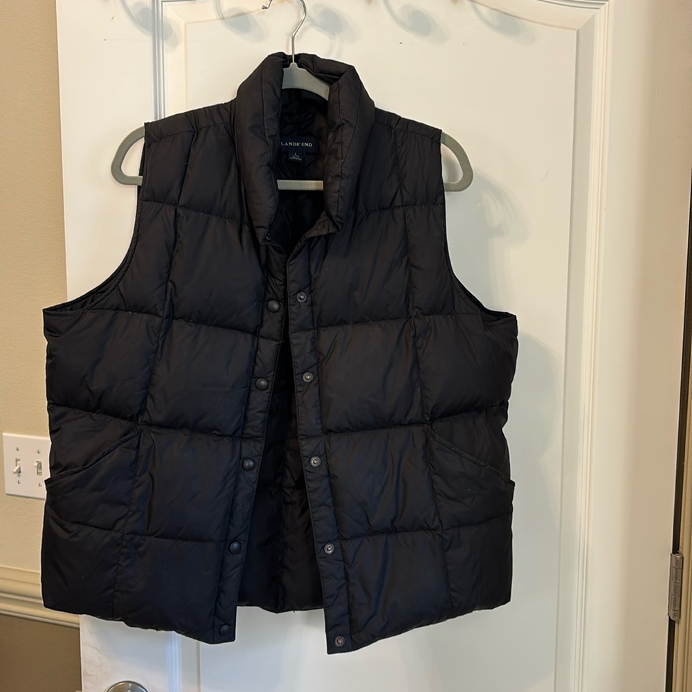 Lands End Vest Large